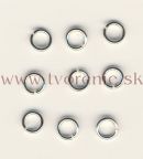 Spojovacie krky 6,0 mm - platina - 50 ks