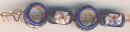 Cloisonne krok - modr - 1 ks