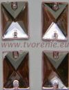 Sklenka obdnik - ruov 10x14 mm